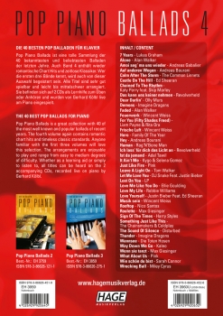 Preview: Pop Piano Ballads 4 (mit 2 CDs)